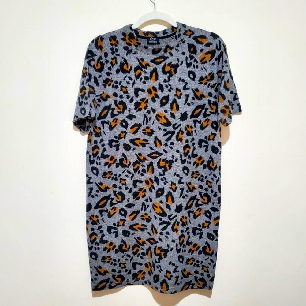 Zara Trafaluc Leopard print shift dress US SZ M
